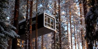 Schweden: Meeting in sechs Metern Höhe: Konferenzbaumhaus in Schweden eröffnet