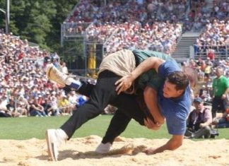 Witzig! In Gstaad gibt es das Schwingfest