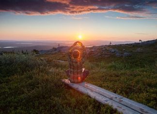 Mittsommer in Finnisch Lappland