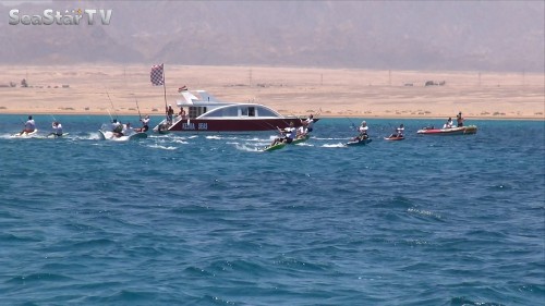 African Kite Championships Soma Bay 2014 Day 4 crash at start Copyright SeaStarTV