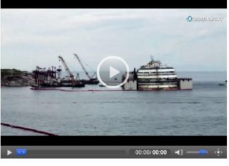 Die Costa Concordia schwimmt wieder (VIDEO)