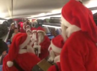 Der Mega Nikolaus-Flashmob der Bahn – VIDEO