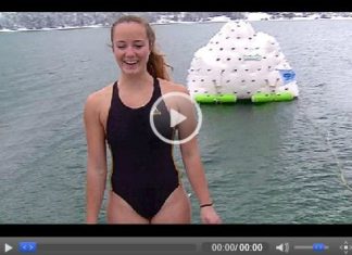 Silvesterschwimmen im Achensee bei 4 Grad!