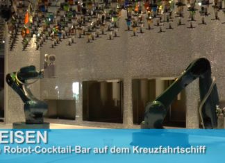 Cool! Roboter mixt Cocktails auf hoher See!