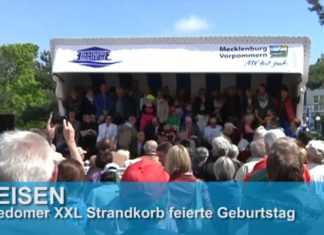 Usedoms XXL-Strandkorb wird ein Jahr!