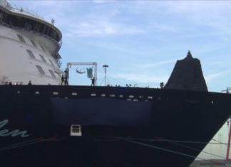 So hat Franziska van Almsick die „Mein Schiff 4“ getauft!