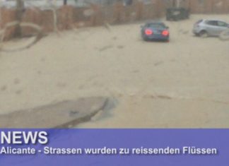 Vorsicht! Derzeit schwere Unwetter in der Region Alicante – Augenzeugenvideo
