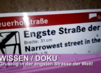 In Reutlingen geht man durch die engste Strasse der Welt!