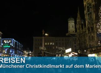 Der Münchener Christkindlmarkt am Marienplatz
