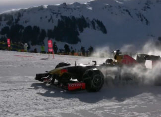 Crazy Events in Kitzbühel: Formel 1 auf Schneeketten!
