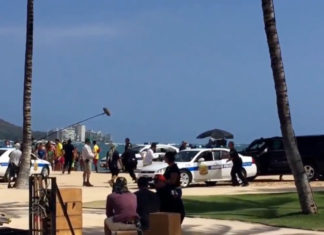 Waikiki Beach: Action! Hier wird gerade Hawaii 5-0 produziert!