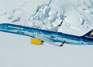 Icelandair verwandelt Boeing 757-200 in kunstvolle Hommage an Islands Vatnajökull