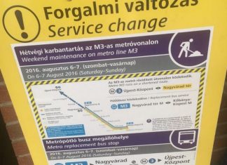 Metrolinie 3 in Budapest teilweise komplett gesperrt!
