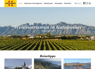Katalonien mit neuer Website