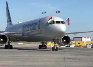 American Airlines mit täglichem Flug von Budapest nach Philadelphia