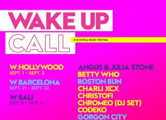 W Hotels veranstaltet mit WAKE UP CALL das weltweit erste Musik-Festival einer Hotelmarke