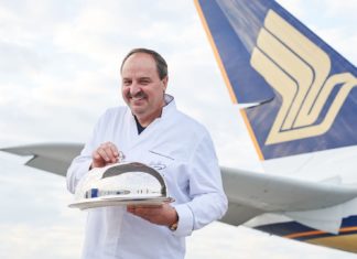 Johann Lafer mit Alpine Cuisine für Singapore Airlines