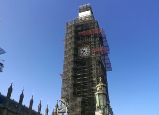 London´s Big Ben ist eingerüstet!