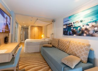 AIDAnova Showkabine auf CMT in Stuttgart