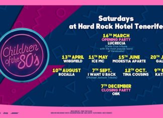 Hard Rock Hotel Tenerife bestätigt das Line-Up der „Children of the 80″s“-Partyreihe für 2019
