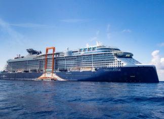Celebrity Edge startet mit dem „fliegenden Teppich“