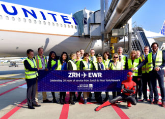United Airlines feiert Jubiläen in der Schweiz mit Spider-Man-Überraschung