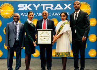 Ethiopian Airlines erneut von Skytrax als beste Airline in Afrika ausgezeichnet
