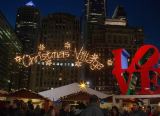 Philadelphia schmückt sich für Weihnachten