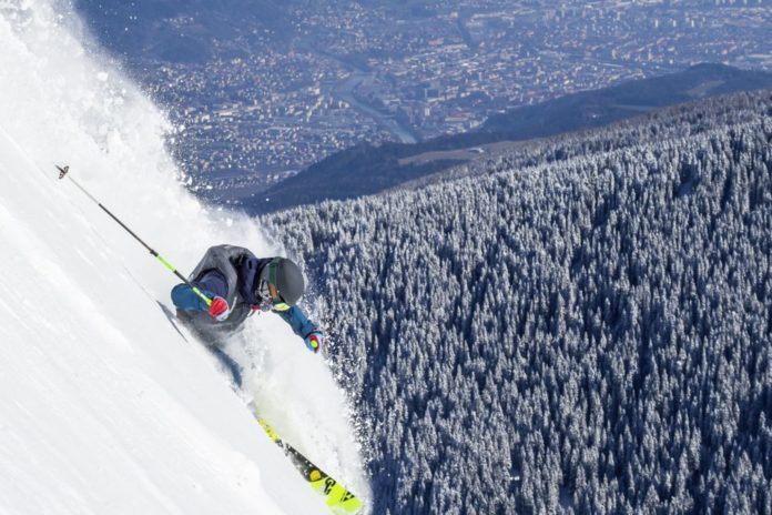 Freeride Skiing in Axamer Lizum