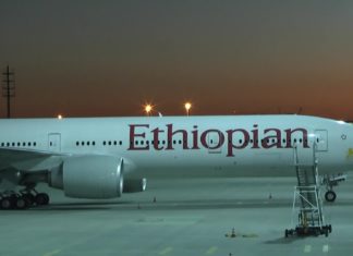 Notlandung einer Ethiopian Airlines Maschine