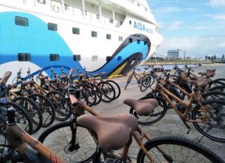 Mit Bambusrädern auf AIDA Weltreise