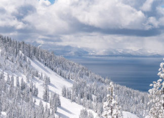Wintersinfonie in Weiß und Blau am Lake Tahoe