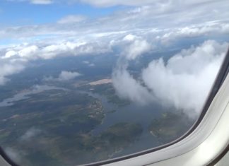Mal was Schönes: Impressionen vom Anflug auf Karlstad/Schweden