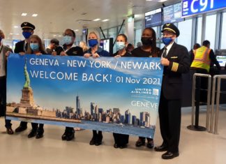 United Airlines fliegt ab sofort wieder nonstop von Genf nach New York