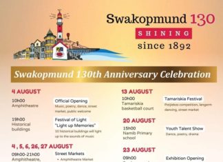 Swakopmund feiert 130 Jahre seines Bestehens mit Festival-Monat