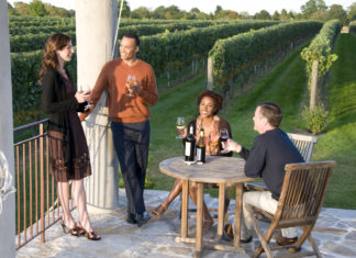 Weinlese in New Yorks Nobel-Vorort