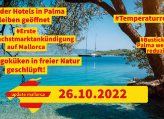 Update Mallorca: am 26.10.2022 – Wetterrekorde, Hotelrekorde und Weihnachtsmarktankündigung