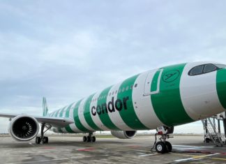 Erste Condor A330neo auf dem Weg nach Frankfurt