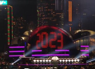 Spektakuläre Multimediashow der Extraklasse hat die Skyline Hongkongs erleuchten lassen…