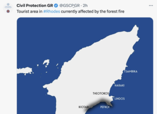 Waldbrände auf Rhodos