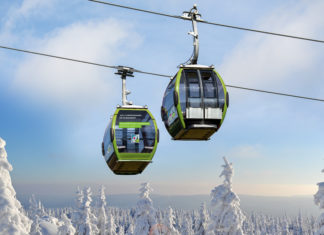 Mit der neuen Seilbahn in den Fichtelgebirgs-Winter