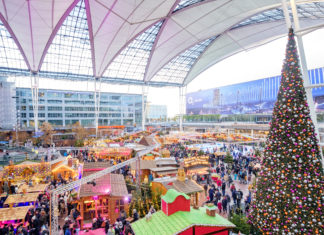 Weihnachts- und Wintermarkt am Flughafen München lockt mit festlichen Highlights und kreativen Aktionen
