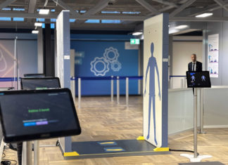 Fraport stattet Sicherheitsspuren am Flughafen Frankfurt mit modernen Sicherheitsscannern zur Personenkontrolle von Rohde & Schwarz aus
