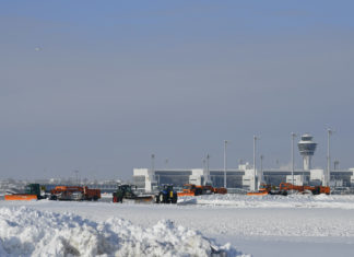 Winterdienst am Münchner Airport: Rund 600 Mitarbeitende sorgen für sicheren Flugbetrieb bei Eis und Schnee