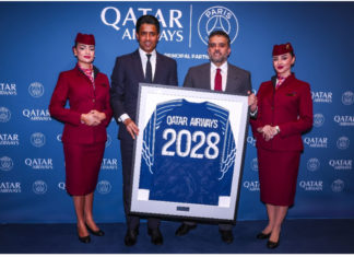 Qatar Airways verlängert Partnerschaft mit Paris Saint-Germain bis 2028