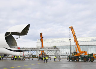 „BelugaXL“ zu Gast am Flughafen München