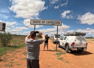 Tropic of Capricorn ist ein Fotostopp in Namibia wert!