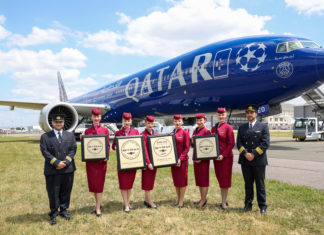 Qatar Airways erhält zum neunten Mal den „Airline of the Year“ Titel von Skytrax