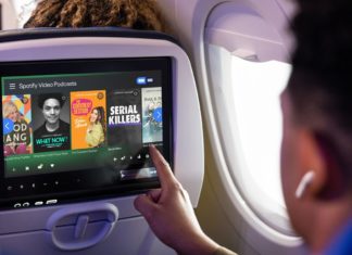 United Airlines präsentiert ab sofort kostenfrei Musik, Podcasts und Hörbücher von Spotify