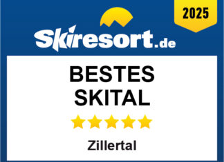 Zillertal: Skiresort.de Testsieger 2025 in der Kategorie „Bestes Skital“